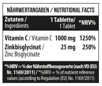 Vitamin C 1000 + Zinc 100 pills